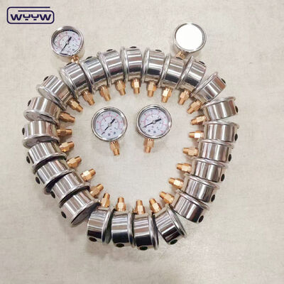 50mm Stainless Steel Bottom Entry Liquid Filled Pressure Gauge with 1/4 NPT Connection