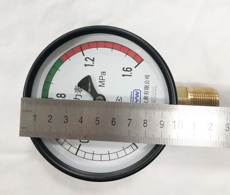 4 Inch 100MM 0~1.6MPa Carbon Steel Pressure Gauge for Air Compressor and Compressed Air Receiver Tank