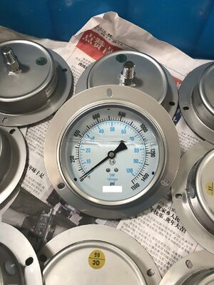 High‑Quality Liquid Filled Shock‑Resistant Pressure Gauge | Clear Oil No‑Bubble Design