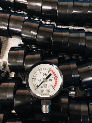 ระยะการวัด 0-100 Mpa เครื่องวัดแรงดันประหยัด เหมาะสําหรับการใช้งานออกซิเจน CO2 ไม่มีน้ํามัน แบบแห้ง ทนทานและมีประสิทธิภาพ