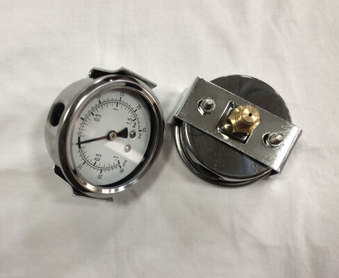 60mm Semi-Steel Pressure Gauge with Dual Scale Measurement for Industrial Applications